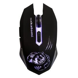  Мышь оптическая беспроводная Nakatomi Gaming mouse MROG-15UR RF, игровая (101977) 