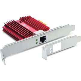  Сетевой адаптер TP-Link TX401 10‑гигабитный PCI Express, PCIe 3.0×4, в комплекте кабель Ethernet CAT6A 