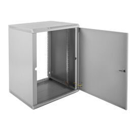  Шкаф коммутационный ЦМО ШРН-12.650 12U 600x650мм пер.дв.стекл несъемн.бок.пан. 50кг серый 