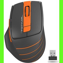  Мышь A4Tech Fstyler FG30 серый/оранжевый USB 
