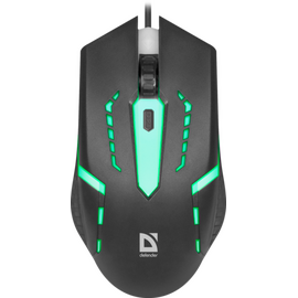  Мышь DEFENDER Hit MB-601 Black, 7 цветов, 4 кн., 1200 dpi, USB 