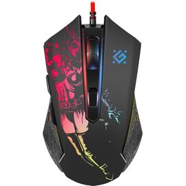  Мышь игровая DEFENDER проводная игровая Sin'Sister GM-933, 52933, черный 