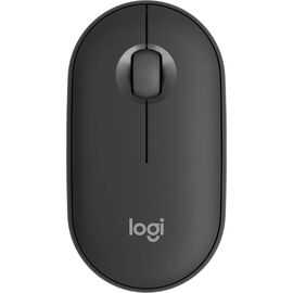  Мышь беспроводная Logitech Pebble M350S (910-007015) графитовый (1000dpi) silent BT/Radio USB (2but) 