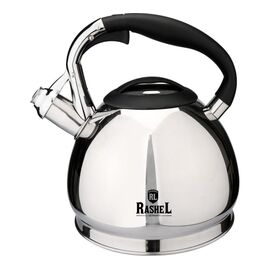  Чайник RASHEL М-7137 нерж, черный 