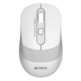  Мышь A4Tech Fstyler FG10S белый/серый оптич. 2000dpi silent беспров. USB для ноутбука 4but (FG10S WH 