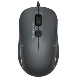  Мышь A4Tech Fstyler FM26 серый/черный оптич. 1600dpi USB для ноутбука 4but (FM26 USB (SMOKY GREY)) 