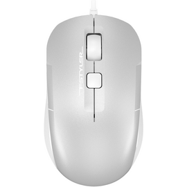  Мышь A4Tech Fstyler FM26 серебристый/белый оптич. 1600dpi USB для ноутбука 4but (FM26 USB (ICY WHITE 