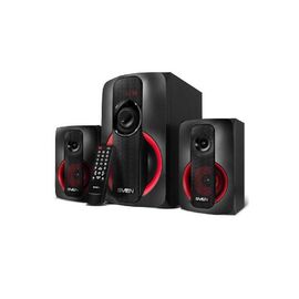  Акустическая система 2.1 SVEN MS-304, FM-тюнер, USB/SD, дисплей, ПДУ, Bluetooth, мощн. 20 Вт+2х10 Вт, чёрный 