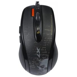  Мышь A4Tech V-Track F5 черный/рисунок оптич. 3000dpi USB 6but 