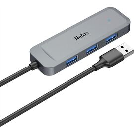  USB-концентратор Netac USB Hub WF11, USB-A to USB3.0*4 (repl. NT08WF11-30GR) (WF11GYCN) 