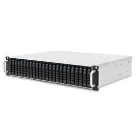  Корпус AIC XJ1-20247-02 (J2024-07-04X_XJ1-20247-02) 2U 24x 2.5" hot-swap bays, hot-swap JBOD with dual SAS 24G 