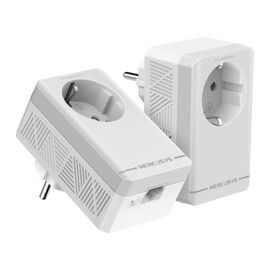  Комплект Powerline-адаптеров Mercusys MP300P KIT AV600 со встроенной розеткой 