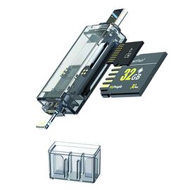  Картридер WALKER WCD-71 SD/micro SD Type-C-Lightning 