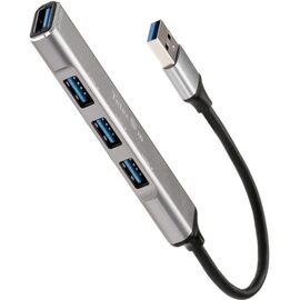  USB-концентратор TELECOM TA308U USB 3.0--USB 3.0+3*USB 2.0, Aluminum Shell, 0.2м (1/100) 