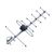 Антенна Perfeo ТВ наружная пассивная CROSS (BAS-1156) логопериодическая 
