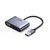 Адаптер UGreen CM449 (20518) USB 3.0 to HDMI+VGA Card 1080P серый 