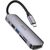  Адаптер HOCO HB28 Type-C multi-function converter(HDTV+USB3.0+USB2.0+SD+TF+PD) (серый) 
