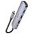  Адаптер HOCO HB27 Type-C multi-function converter(HDTV+USB3.0+USB2.0*2+PD) (серый) 