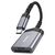  Дата-кабель Hoco UA25 2-in-1 card reader Type-c metal Gray 