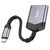  Дата-кабель Hoco UA25 2-in-1 card reader Type-c metal Gray 
