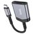  Дата-кабель Hoco UA25 2-in-1 card reader Type-c metal Gray 