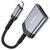  Дата-кабель Hoco UA25 2-in-1 card reader Type-c metal Gray 