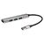  USB-концентратор TELECOM TA308U USB 3.0--USB 3.0+3*USB 2.0, Aluminum Shell, 0.2м (1/100) 