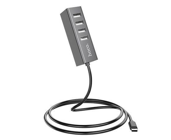  Адаптер переходник Hoco HB1 4USB Line machine (tarnish) 