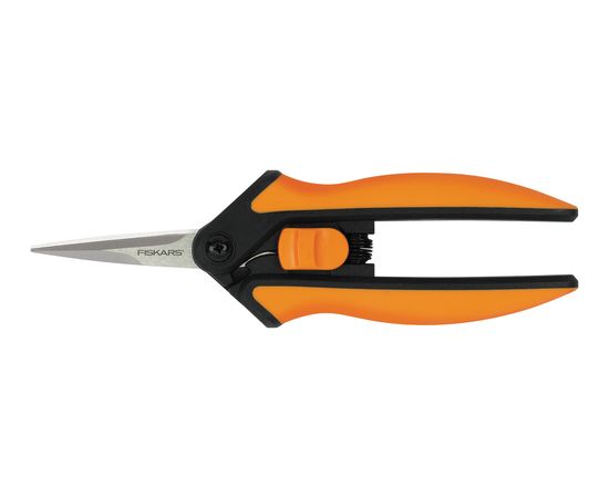  Ножницы для цветов Fiskars Solid SP13 черный/оранжевый (1051600) 
