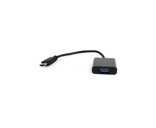  Конвертер HDMI-1.4a (папа) - D-SUB/VGA (мама), кабель 15 см, 1920x1200(1080)@60Hz, Cablexpert A-HDMI-VGA-04 