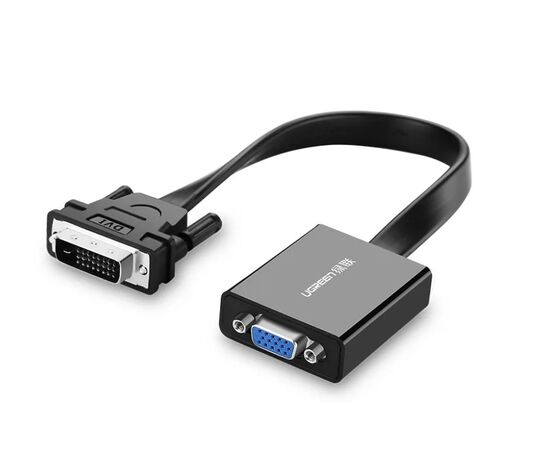  Конвертер UGreen MM108 (40259) DVI-D to VGA Active Converter Flat Cable черный 