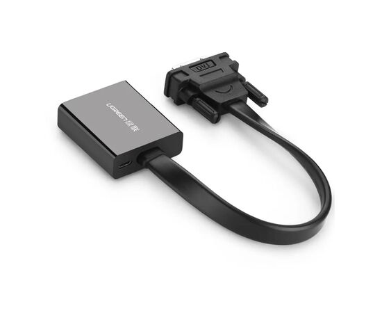  Конвертер UGreen MM108 (40259) DVI-D to VGA Active Converter Flat Cable черный 