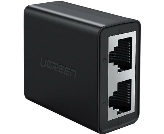  Конвертер UGREEN CM210 50923 RJ 45 1 to 2 Ethernet Converter 2 Pack Black 