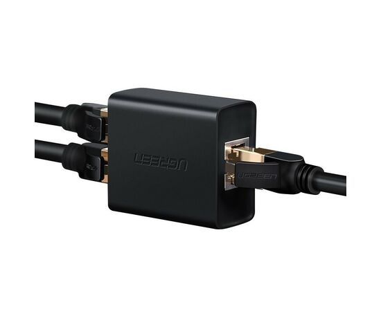  Конвертер UGREEN CM210 50923 RJ 45 1 to 2 Ethernet Converter 2 Pack Black 