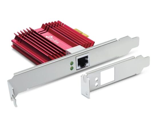  Сетевой адаптер TP-Link TX401 10‑гигабитный PCI Express, PCIe 3.0×4, в комплекте кабель Ethernet CAT6A 