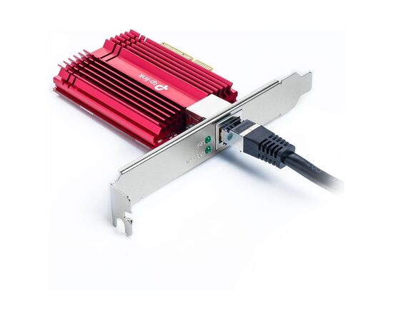  Сетевой адаптер TP-Link TX401 10‑гигабитный PCI Express, PCIe 3.0×4, в комплекте кабель Ethernet CAT6A 