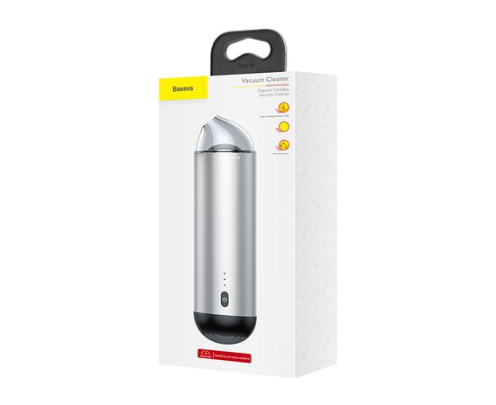  Автомобильный пылесос BASEUS Cordless, серебристый 