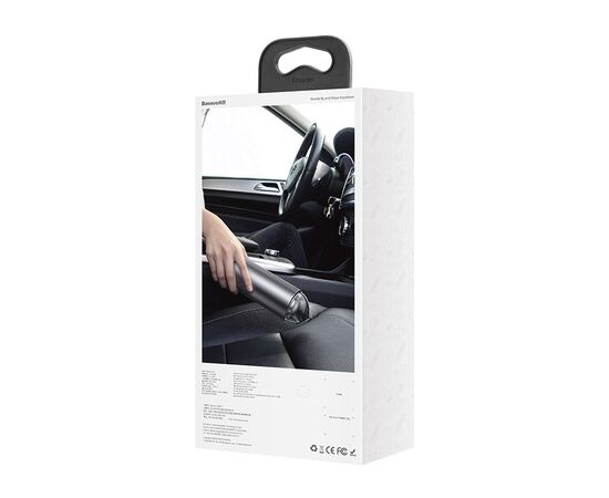  Автомобильный пылесос BASEUS Cordless, серебристый 