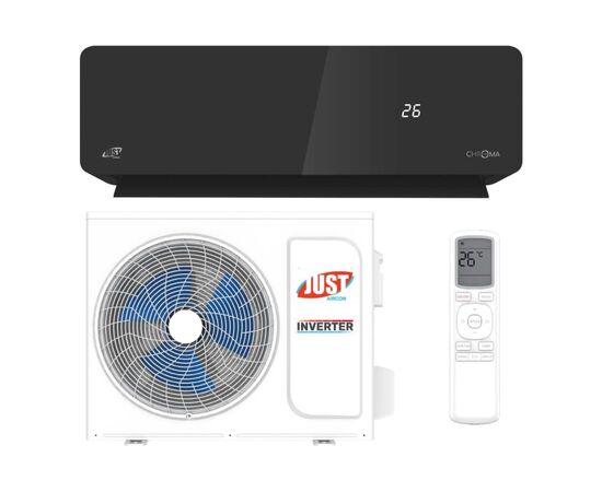  Кондиционер Just AIRCON JAC-10HPSIA/CAC/JACO-10HPSIA/CAU Chroma inverter черный 