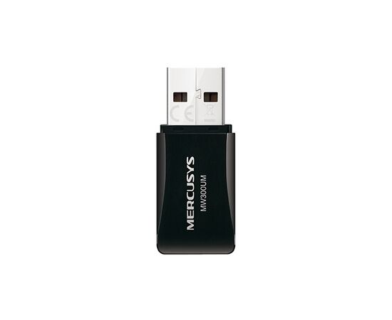  MERCUSYS MW300UM, Wi-Fi USB Адаптер, 300Mbps High Gain (высокого усиления), Realtek, 2.4Ghz, 802.11b/g/n 