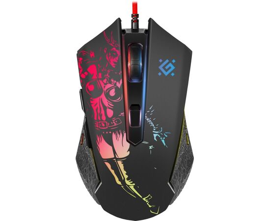  Мышь игровая DEFENDER проводная игровая Sin'Sister GM-933, 52933, черный 