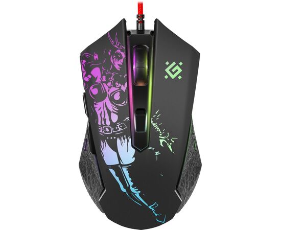  Мышь игровая DEFENDER проводная игровая Sin'Sister GM-933, 52933, черный 