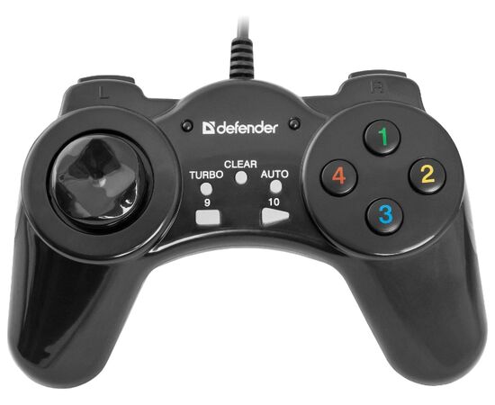  Геймпад Defender Vortex, USB, 13 кнопок, виброотдача, кабель: 1,8 м 