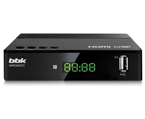  Ресивер DVB-T2 BBK SMP026HDT2 черный 