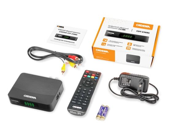  Ресивер DVB-T2 Cadena CDT-2388S черный 