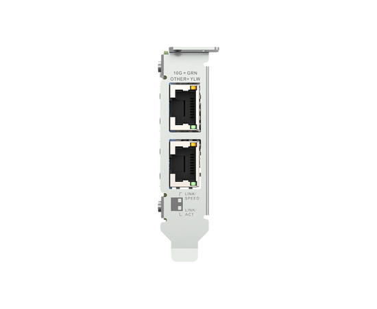  Сетевая карта QNAP QXG-10G2T Dual-port BASET 10GbE network expansion card; low-profile form factor; PCIe Gen3 x4 