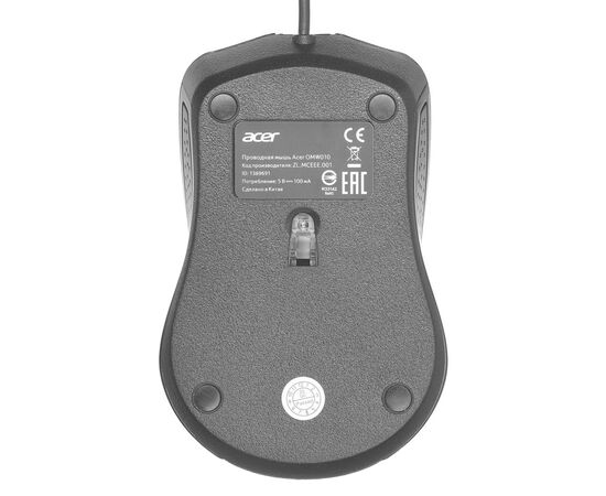  Мышь Acer OMW010 черный оптическая (1200dpi) USB (3but) 