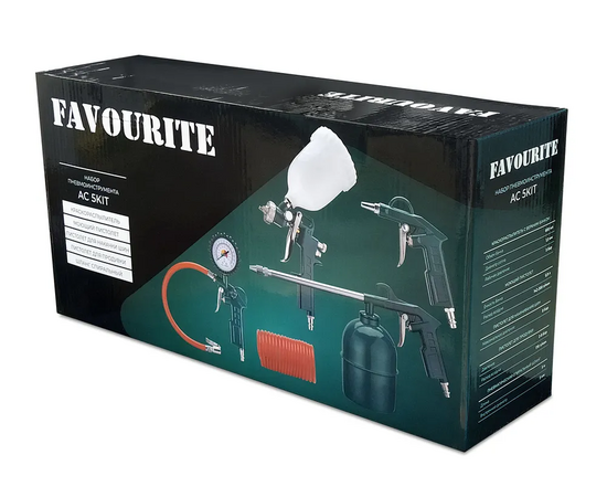  Набор пневмоинструмента FAVOURITE AC 5KIT 5 предметов 