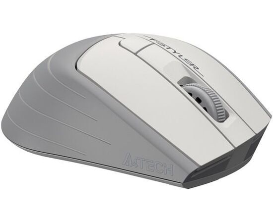  Мышь A4Tech Fstyler FG30S белый/серый оптич. 2000dpi silent беспров. USB 6but (FG30S WHITE) 