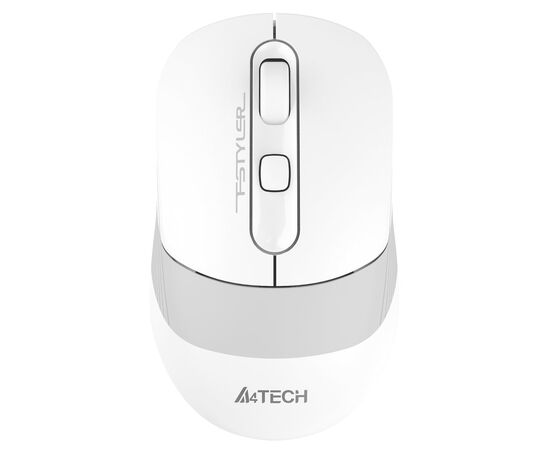  Мышь A4Tech Fstyler FB10C белый/серый оптич. 2000dpi беспров. BT/Radio USB 4but (FB10C GRAYISH WHITE 